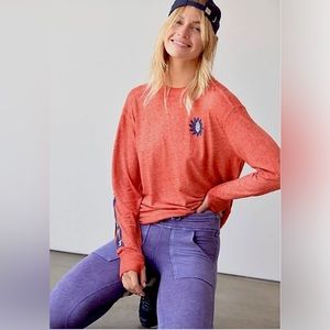 Free People Keep On Rolling Logo Tee